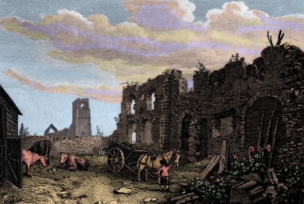 18th cent engraving of Greyfriars